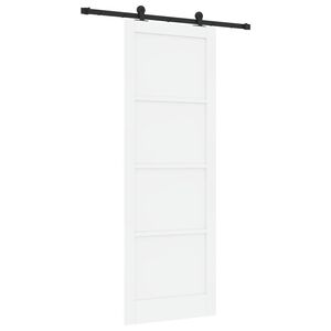vidaXL Posuvn&eacute; dvere ORKDAL Biela 83 x 232 cm Borovicov&yacute; mas&iacute;v