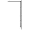 vidaXL Stena walk-in sprchy Čierna 100 x 195 cm tvrden&eacute; sklo