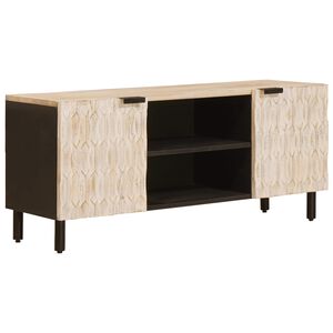 vidaXL TV skrinka Biele um&yacute;vanie dokončenie 105 x 33 x 46 cm