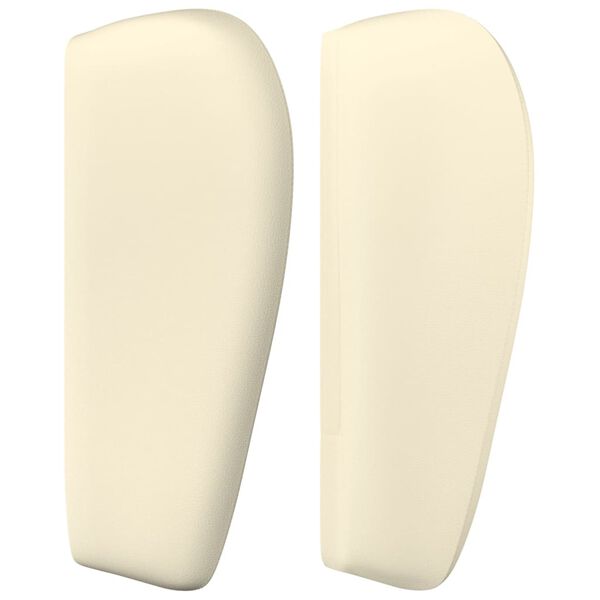 vidaXL Čelo postele so z&aacute;hybmi kr&eacute;mov&yacute; 93x23x78/88 cm umel&aacute; koža