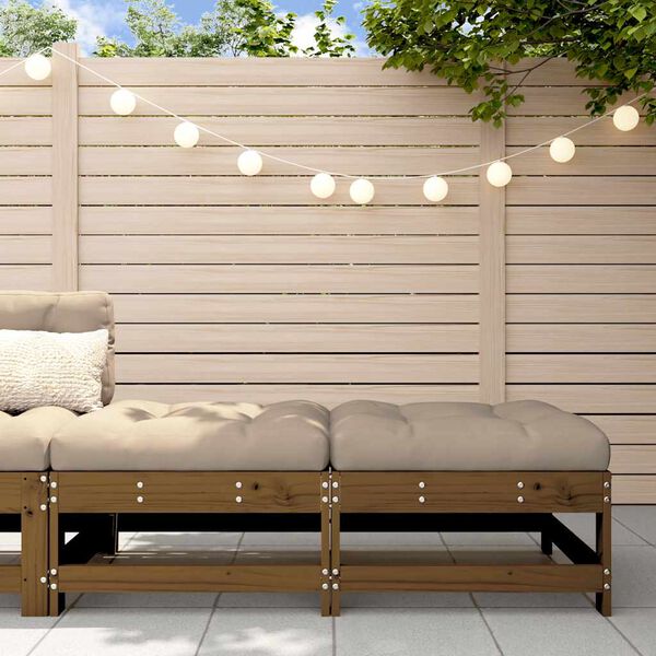 vidaXL Z&aacute;hradn&eacute; podnožky s vank&uacute;&scaron;mi 2 ks medov&eacute; borovicov&yacute; mas&iacute;v