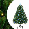 vidaXL Umel&yacute; vianočn&yacute; stromček 150 cm 150 LED Tepl&aacute; biela PVC a oceľ