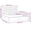 vidaXL Boxspring posteľ s matracom tmavohned&aacute; 160x200 cm l&aacute;tka