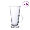vidaXL Poh&aacute;re na latte s uchom 6 ks 250 ml