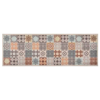 vidaXL Kuchynský koberec prateľný mozaiková farba 60x300 cm