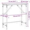 vidaXL Konzolový stolík sivý sonoma 75x32x75 cm kompozitné drevo