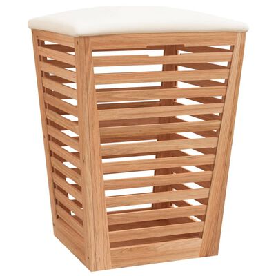 vidaXL Kúpeľňová stolička 40,5x40,5x56 cm masívne orechové drevo