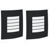 vidaXL Vonkajšie nástenné svetlá 2 pcs Čierna 23.5 x 10.5 x 26 cm