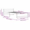 vidaXL R&aacute;m postele s čelnou doskou Včel&iacute; hned&yacute; 205.5 x 95.5 x 51 cm