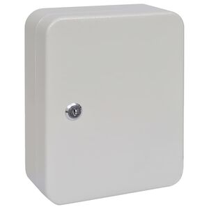 vidaXL Kľ&uacute;čov&aacute; schr&aacute;nka so z&aacute;mkom Slonovinov&aacute; 20 x 7,5 x 25 cm Oceľ