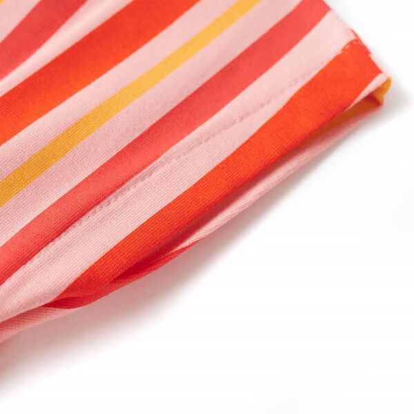 Detské šaty so šnúrkou ružovo-červené 92