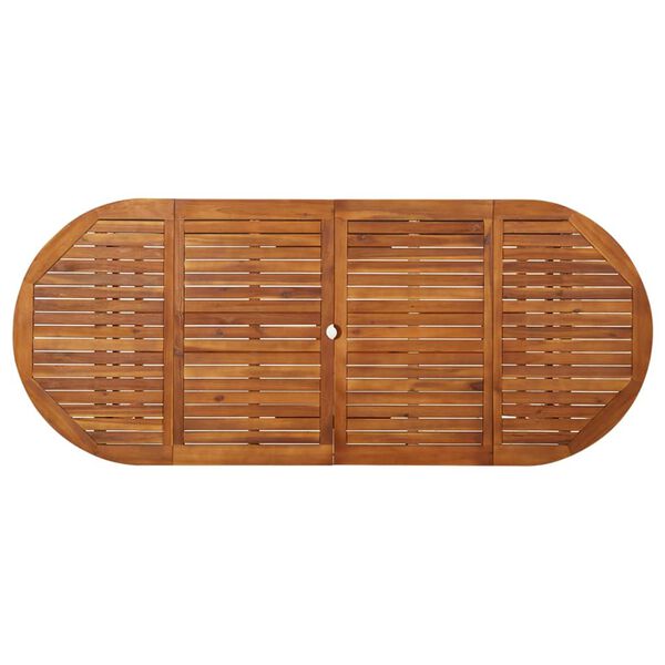 vidaXL Záhradný jedálenský stôl 220x90x75 cm masívne akáciové drevo