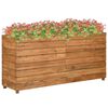 vidaXL Vyv&yacute;&scaron;en&yacute; z&aacute;hon 150x40x72 cm, recyklovan&eacute; t&iacute;kov&eacute; drevo a oceľ