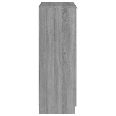 vidaXL Botník sivý dub sonoma 59x35x100 cm spracované drevo