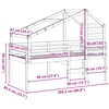 vidaXL Vysoká posteľ so strechou biela 80x200 cm borovicový masív
