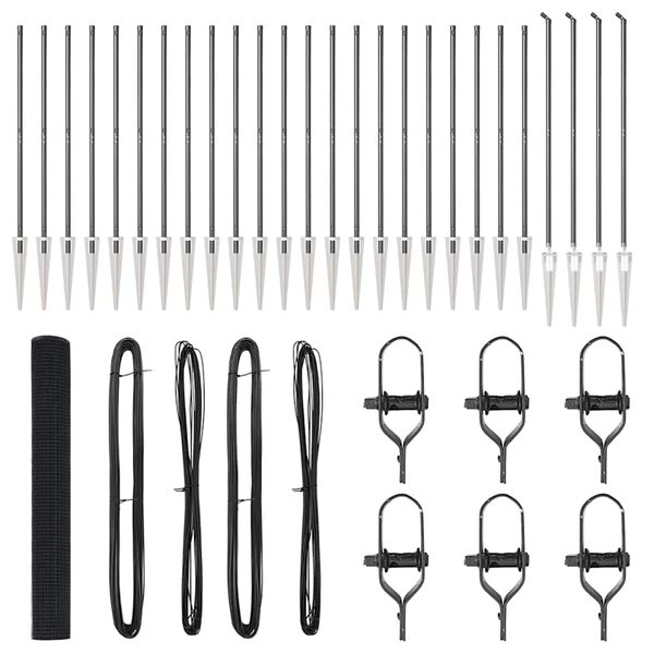 vidaXL Stĺp na plot. Sivá 50 x 1,2 m (19 x 19 mm pletivo) Ocel a PVC