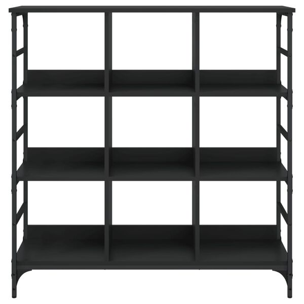 vidaXL Komoda čierna 102x32x103,5 cm kompozitné drevo