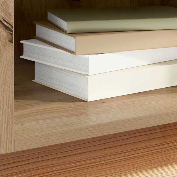 vidaXL Skrinka na gramof&oacute;nov&eacute; platne Remeseln&yacute; dub 121 x 38 x 48 cm