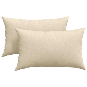 vidaXL Vank&uacute;&scaron;e na pohovku 2 pcs Kr&eacute;mov&aacute; 50 x 30 cm l&aacute;tka