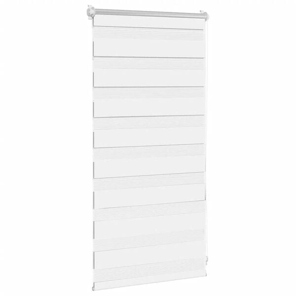 vidaXL Roleta vzor zebra, 40 x 100 cm, biela