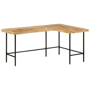 vidaXL St&ocirc;l 165x110x77 cm z mas&iacute;vneho dreva mango a železo