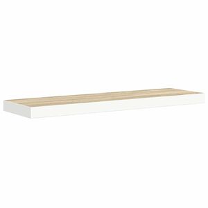 vidaXL Pl&aacute;vaj&uacute;ca n&aacute;stenn&aacute; polica dub a biela 90x23,5x3,8 cm MDF