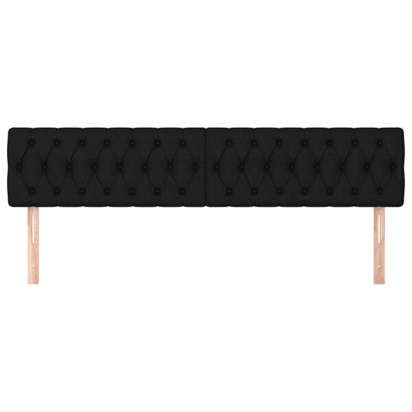 vidaXL Čel&aacute; postel&iacute; čierne 180x7x78/88 cm l&aacute;tkov&eacute;