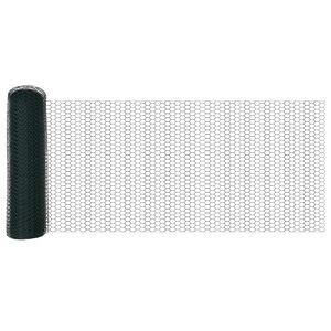 vidaXL Hexagon&aacute;lny plot Zelen&aacute; 0,8 x 10 m PVC