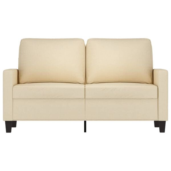 vidaXL 2-miestna pohovka kr&eacute;mov&aacute; 120 cm l&aacute;tka