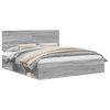 vidaXL R&aacute;m postele Siv&yacute; Sonoma 200 x 200 cm Mas&iacute;vne borovicov&eacute; drevo