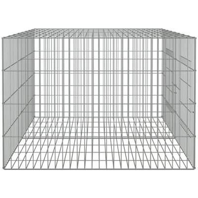 vidaXL 2-panelová klietka pre králiky 110x79x54 cm pozinkované železo