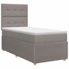 vidaXL Posteľ boxspring s matracom Sivohned&aacute; 90 x 190 cm L&aacute;tka