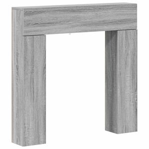 vidaXL R&aacute;m krbu Siv&yacute; Sonoma 102 x 18 x 100,5 cm Kompozitn&eacute; drevo