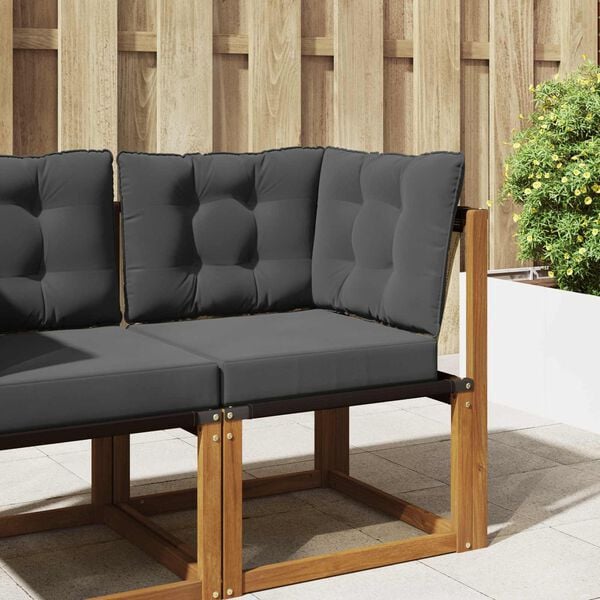 vidaXL Vank&uacute;&scaron; na vonkaj&scaron;iu pohovku 3 pcs Antracit Polyester