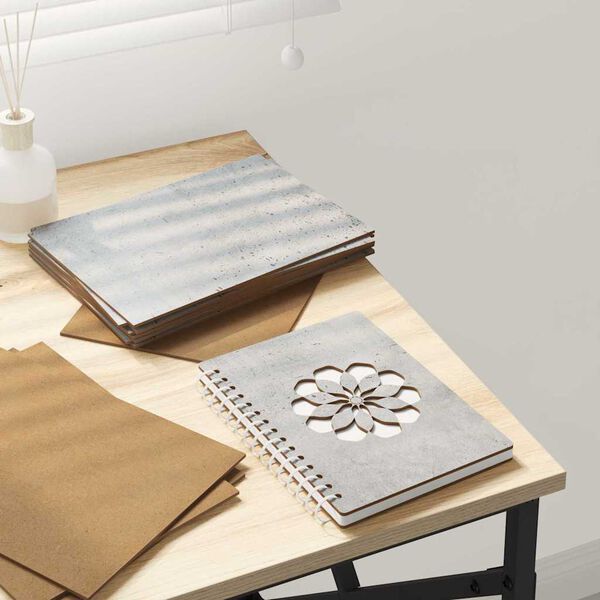 vidaXL Dekoračné panely 12 pcs Betónovo sivá 15 x 21 x 0.3 cm