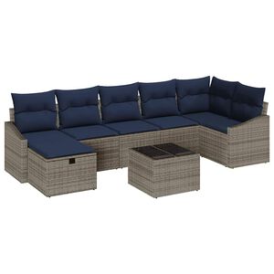 vidaXL Sada pohoviek s vank&uacute;&scaron;om 5 pcs polyratan