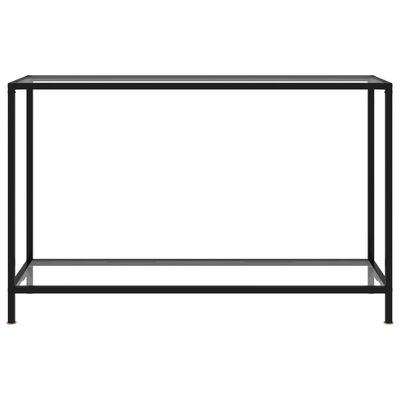 vidaXL Konzolový stolík, priehľadný 120x35x75 cm, tvrdené sklo