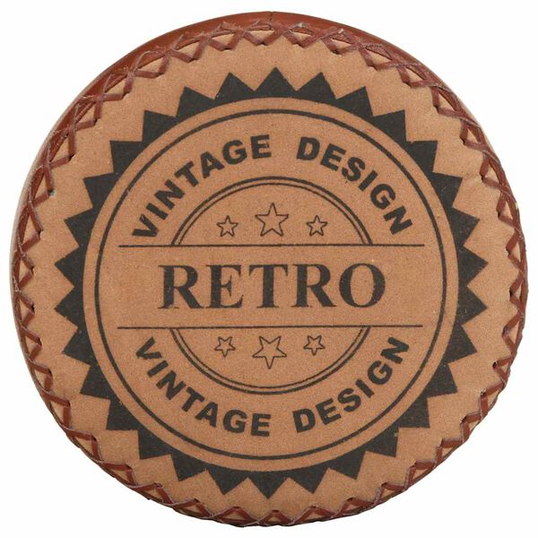 vidaXL Barové stoličky 4 ks, pravá koža