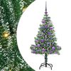 vidaXL Umel&yacute; vianočn&yacute; stromček, snehom obalen&yacute;, s LED svetlom 120 cm