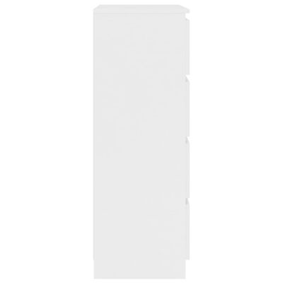 vidaXL Komoda, biela 60x35x98,5 cm, drevotrieska