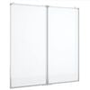vidaXL Magnetick&aacute; biela tabuľa skladacia 80x80x1,7 cm hlin&iacute;k