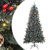 vidaXL Umel&yacute; vianočn&yacute; stromček Zelen&aacute; 240 cm PVC, plast a oceľ