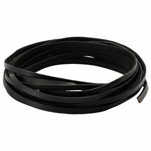 vidaXL Kožen&yacute; remienok Čierna 1000 x 0,4 cm Koža
