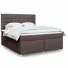 vidaXL Boxspring posteľ s matracom tmavohned&aacute; 180x200 cm l&aacute;tka