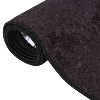 vidaXL Prateľný koberec 160x230 cm antracitový protišmykový