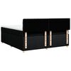 vidaXL Posteľn&yacute; r&aacute;m boxspring s matracom čierny 180x200 cm l&aacute;tka