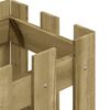 vidaXL Z&aacute;hradn&yacute; kvetin&aacute;č s dizajnom plotu 30x30x30 cm impregn.borovica