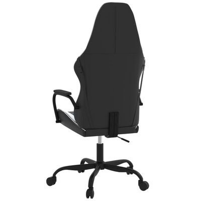 vidaXL Herná stolička čierna a biela umelá koža