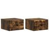vidaXL N&aacute;stenn&aacute; nočn&aacute; skrinka 2 pcs Dymov&yacute; dub 34,5 x 33 x 20 cm