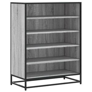 vidaXL Skrinka na top&aacute;nky siv&aacute; sonoma 75x38x97,5cm kompozit. drevo+kov